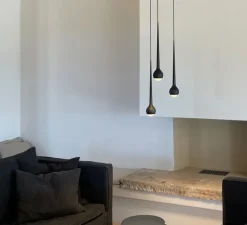 Suspension, Falling Sun Chandelier Three, noir, LED, dim, 2700K, 850 lm, Ø24cm, H45cm - GRAU