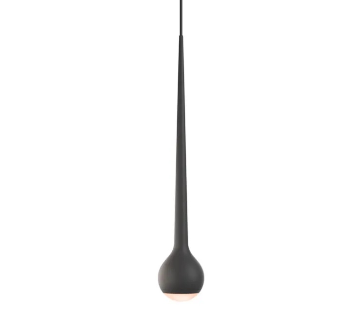 Suspension, Falling Sun Chandelier Three, noir, LED, dim, 2700K, 850 lm, Ø24cm, H45cm - GRAU