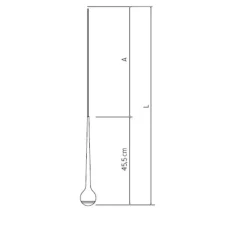 Suspension, Falling Sun Up - Sunset Dimming Sun, noir, LED, dim, 2700K, 850 lm, Ø8cm, H45cm - Grau