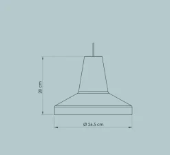 Suspension*Easy Light by Carpyen Suspension, Famara, , IP44, Ø26,5cm, H20cm - mimosa