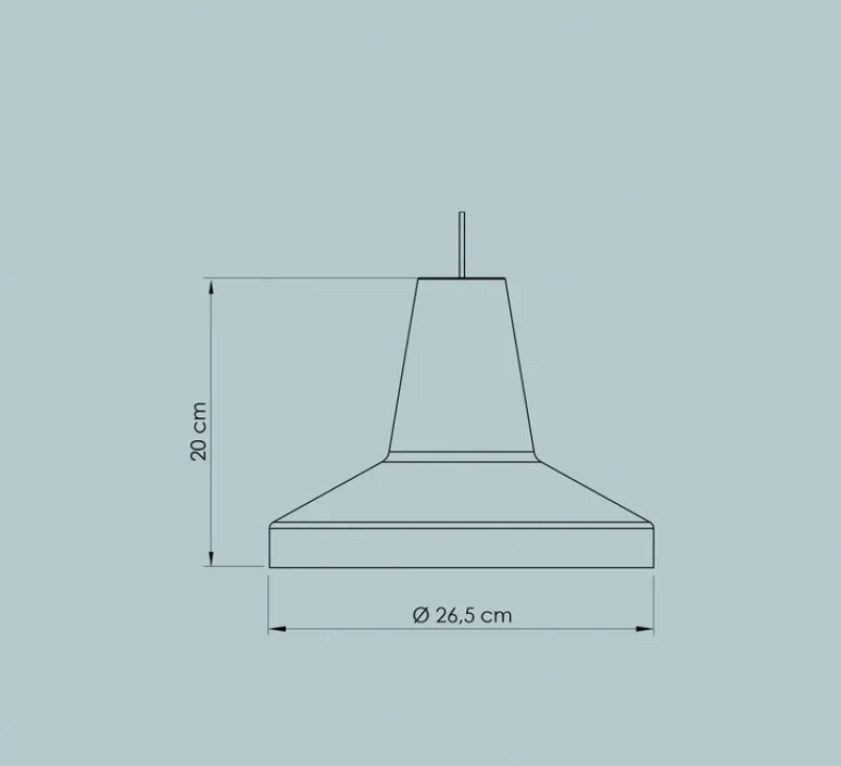 Suspension*Easy Light by Carpyen Suspension, Famara, , IP44, Ø26,5cm, H20cm - mimosa