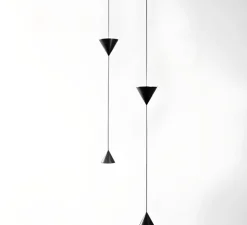 Suspension, Filomena, noir, LED, dim, 3000K, 2728 lm, Ø11cm, H107cm - Karman