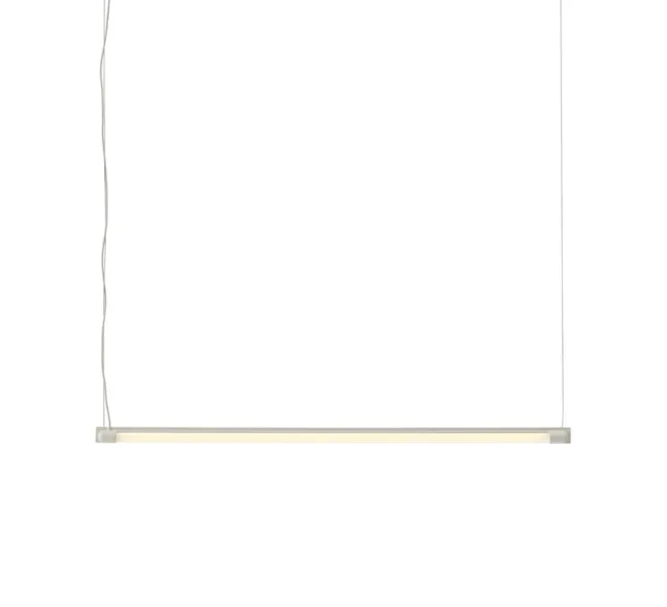 Suspension, Fine, gris, LED, dim, 2700K, 950 lm, L90cm, H1,8cm - Muuto