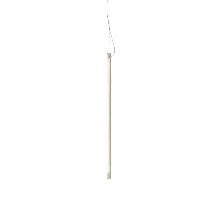 Suspension, Fine, gris, LED, dim, 2700K, 950 lm, L90cm, H1,8cm - Muuto