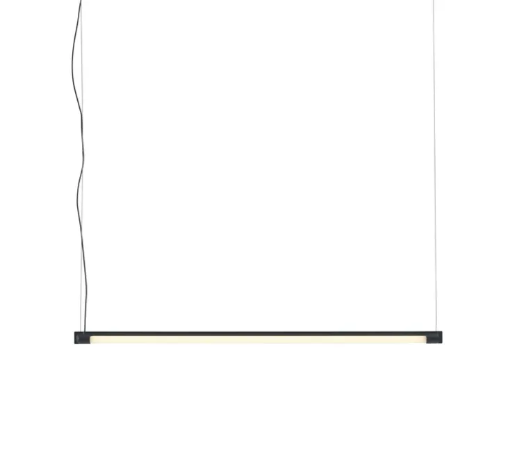 Suspension, Fine, noir, LED, dim, 2700K, 950 lm, L90cm, H1,8cm - Muuto