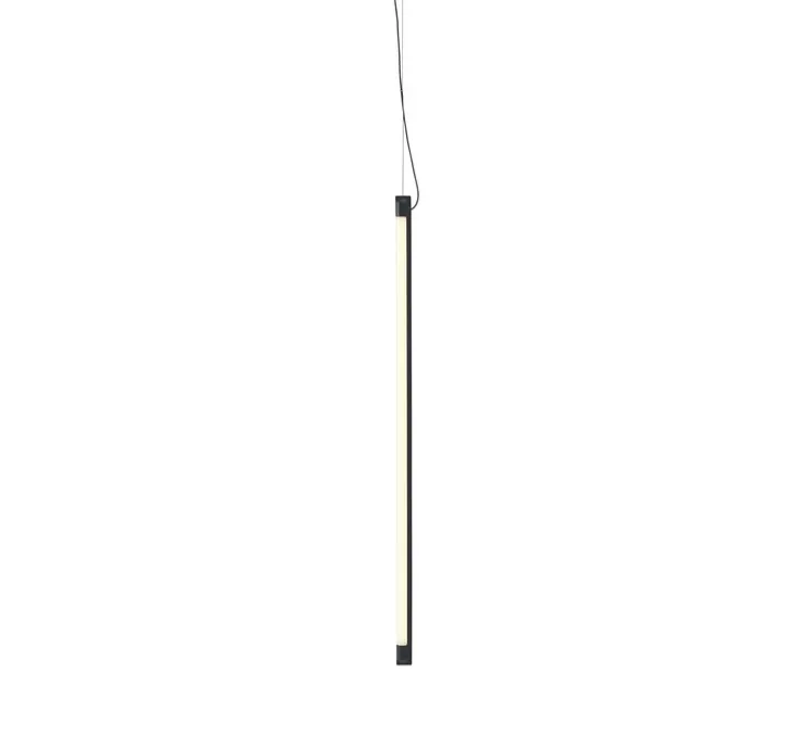 Suspension, Fine, noir, LED, dim, 2700K, 950 lm, L90cm, H1,8cm - Muuto