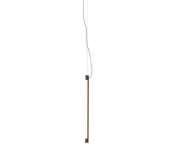 Suspension*Muuto Suspension, Fine, , LED, dim, 2700K, 620 lm, L60cm, H1,8cm - rouge foncé
