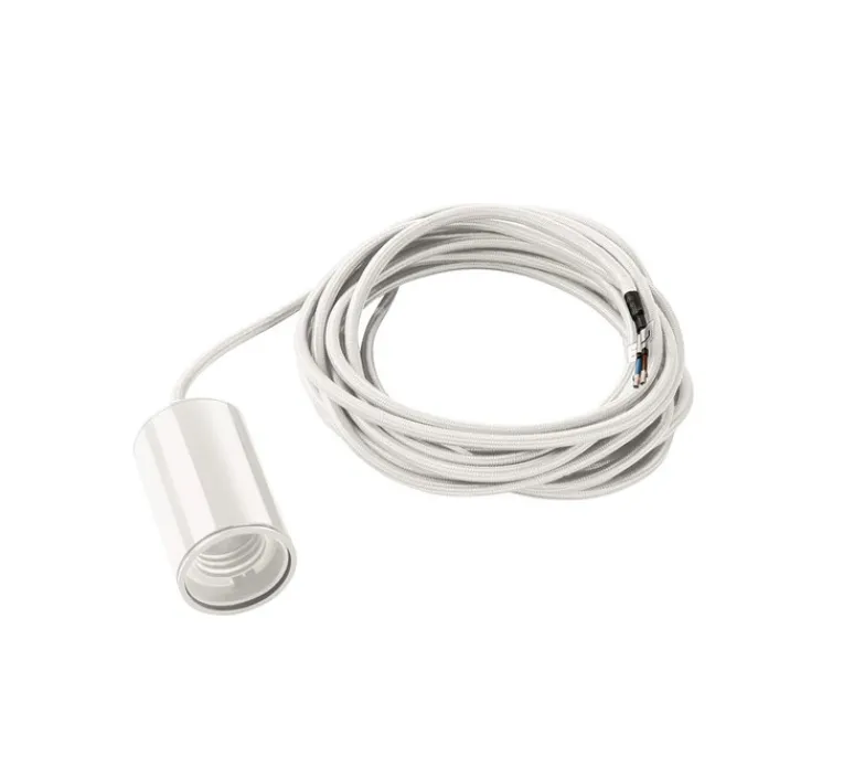 Suspension*SLV Suspension, Fitu, Câble de 5m et douille E27, - blanc