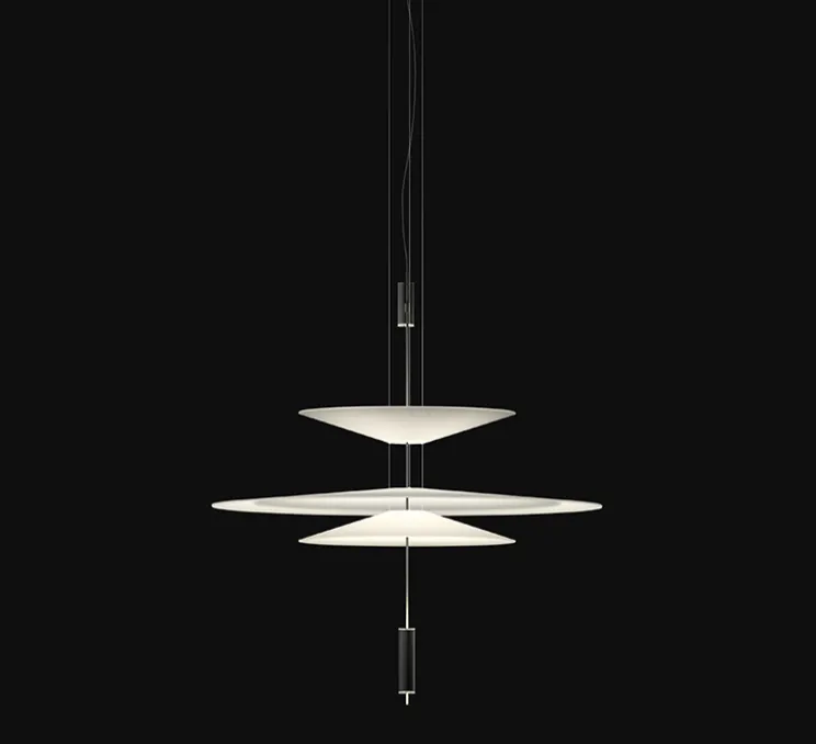 Suspension, Flamingo 1530, blanc et graphite RAL 7016, LED, 2700K, 2083lm, Ø90cm, H100cm - Vibia