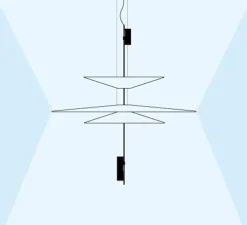 Suspension, Flamingo 1530, blanc et graphite RAL 7016, LED, 2700K, 2083lm, Ø90cm, H100cm - Vibia
