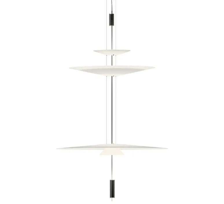 Suspension*Vibia Suspension, flamingo 1560, , LED dimmable, 2700K, 1662lm, Ø90cm, H75cm - graphite