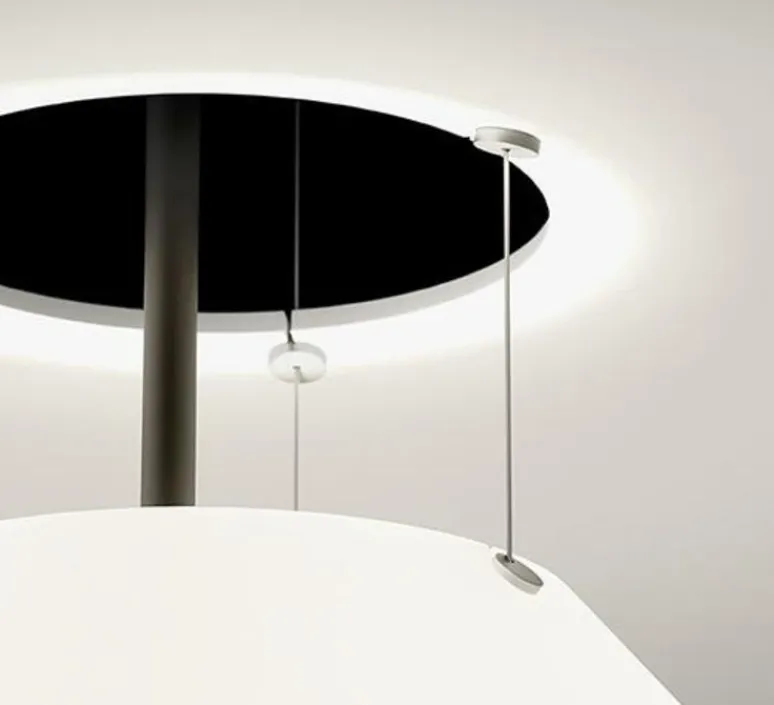 Suspension*Vibia Suspension, flamingo 1510, , LED dimmable, 2700K, 1389lm, Ø70cm, H80cm - graphite