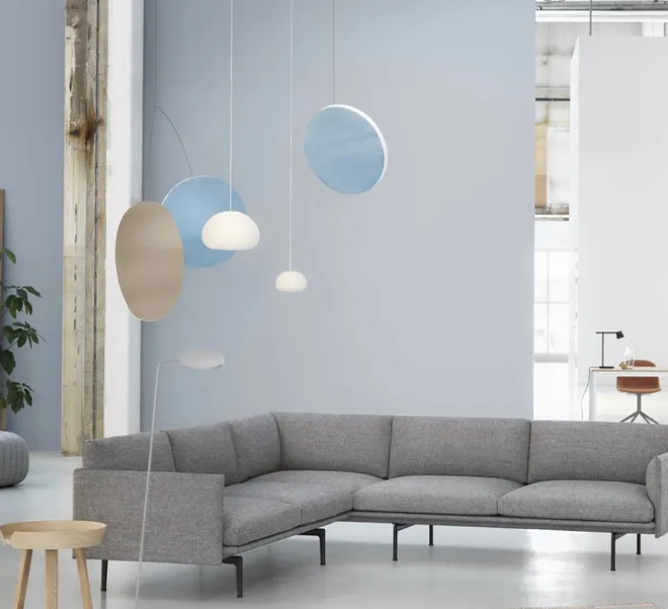 Suspension, Fluid, blanc, Ø23cm, H14,3cm - Muuto