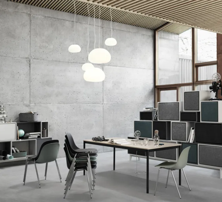 Suspension, Fluid, blanc, Ø42cm, H27cm - Muuto