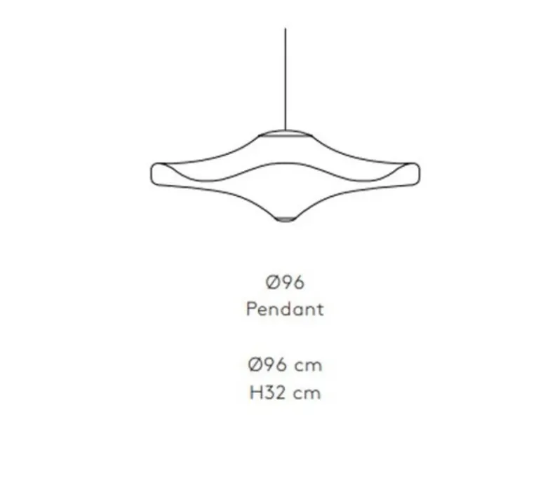 Suspension*Made by Hand Suspension, Flying, , LED, 3000K, 2600 lm, Ø96cm, H45cm - blanc ivoire