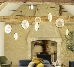 Suspension*DCW éditions Paris Suspension, Focus x5, , LED, dim, 2700K, 3180 lm, L160,8cm, H131cm - noir