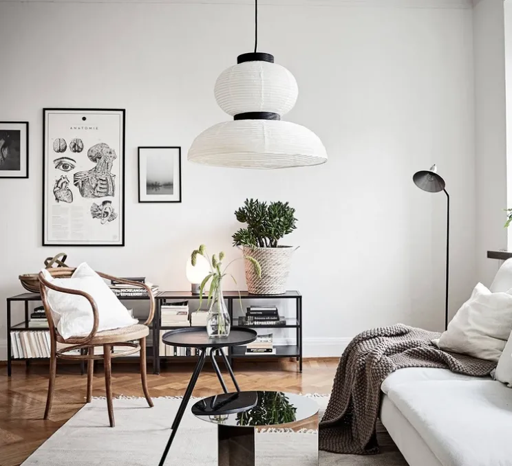 Suspension, Formakami JH4, blanc, noir, Ø50cm, H48cm - Andtradition