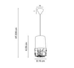 Suspension, Formentera 1l, bana, Ø15cm, H29cm - Market Set