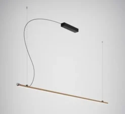 Suspension, Freeline F44, bronze, IP40, LED, dim, 2700K, lm, Ø2,3cm, H200cm - Fabbian