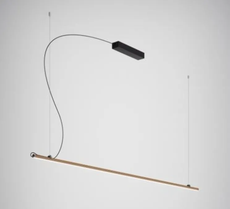 Suspension, Freeline F44, bronze, IP40, LED, dim, 2700K, lm, Ø2,3cm, H200cm - Fabbian