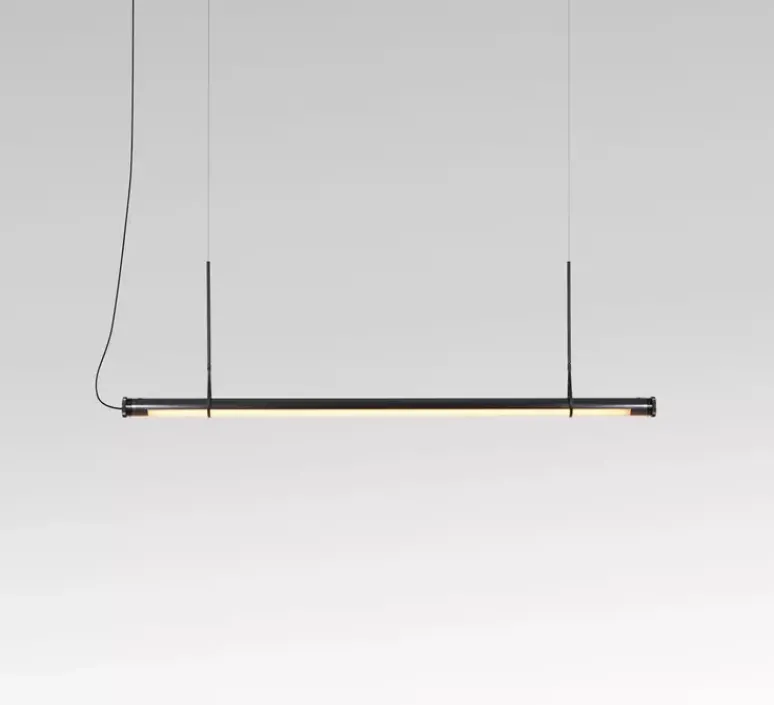 Suspension*Marset Suspension, Fris 155, , LED, dim, 2700K, 3570 lm, Ø6cm, L215cm - noir