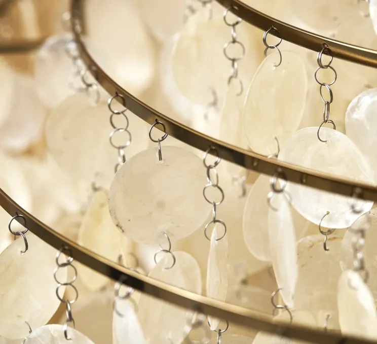 Suspension, Fun 11DM, laiton, blanc, Ø70cm, H44cm - Verpan