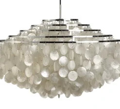 Suspension, Fun 10DM, nacre, chrome, Ø57cm, H38cm - Verpan