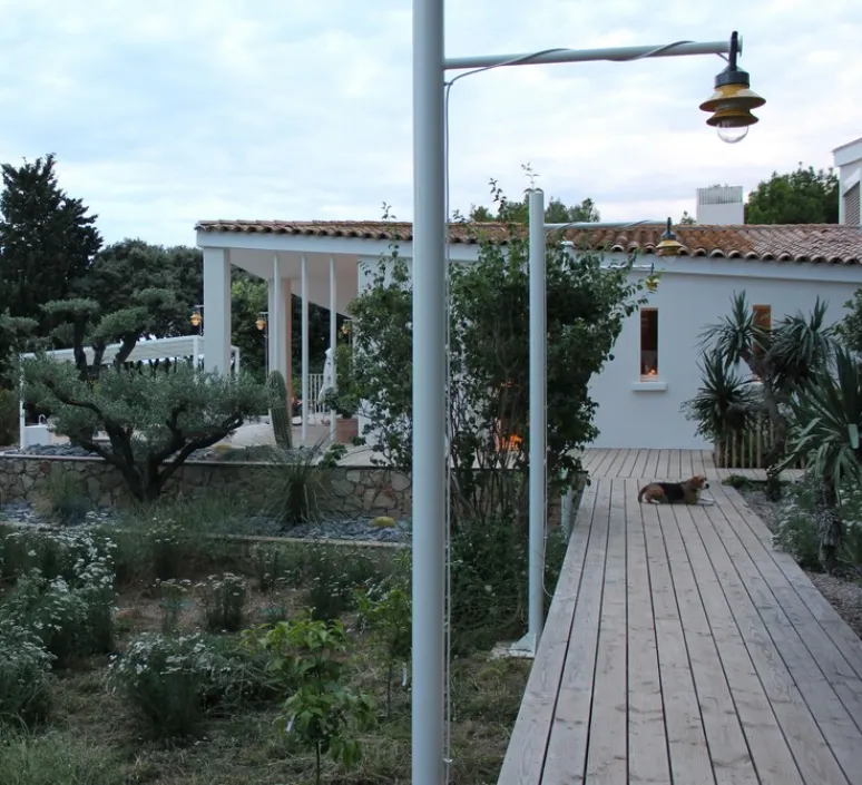 Suspension*Sammode Suspension, G13A, Pierre Guariche, , Dimmable, Ø25cm, H15cm - blanc