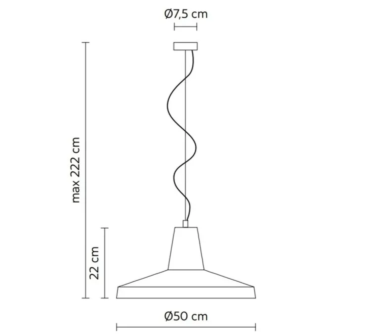Suspension, Gangster, vert, Ø50cm, H22cm - Karman