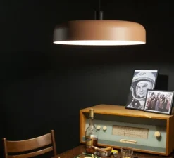 Suspension, Gazta, vieux rose, Ø50cm, H10cm - DARK