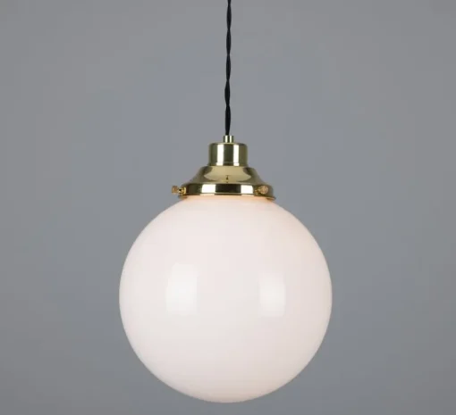 Suspension*Mullan Lighting Suspension, Gentry, , Ø25cm, H30cm - laiton poli, opalin