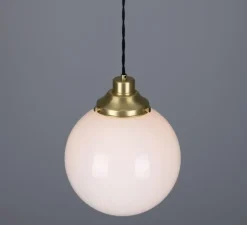 Suspension*Mullan Lighting Suspension, Gentry, , Ø25cm, H30cm - laiton poli, opalin