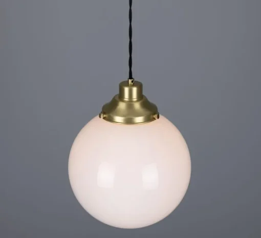 Suspension*Mullan Lighting Suspension, Gentry, , Ø25cm, H30cm - laiton poli, opalin