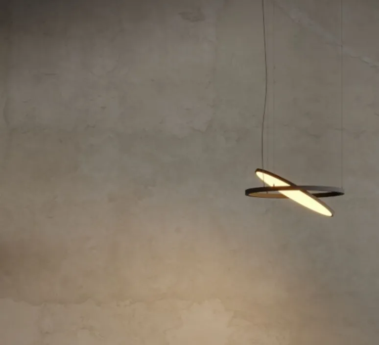 Suspension*Modular Suspension, Geometry Suspended Adjustable 672 1x, , LED, dim, 3000K, 2018 lm, Ø67,2cm, H3cm - noir chrome