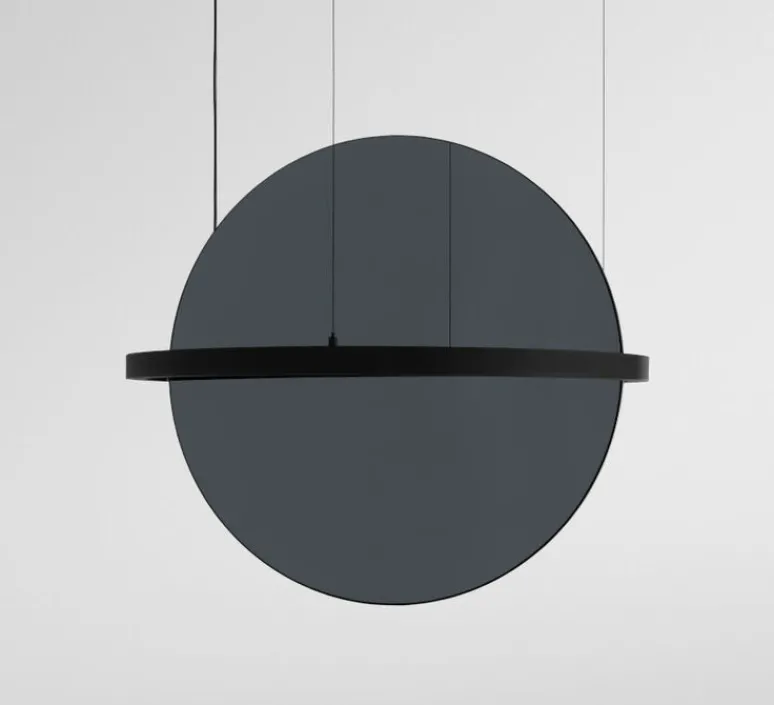 Suspension*Modular Suspension, Geometry Suspended Adjustable 672 1x, , LED, dim, 3000K, 2018 lm, Ø67,2cm, H3cm - noir chrome