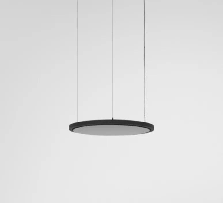 Suspension*Modular Suspension, Geometry Suspended Adjustable 672 1x, , LED, dim, 3000K, 2018 lm, Ø67,2cm, H3cm - noir chrome