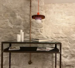 Enfants|Suspension*Warren & Laetitia Suspension, Gigi n°3, , Ø28cm, H14,5cm - pour Nedgis câble orange, blanc, violet