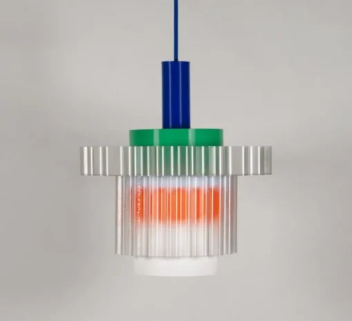 Suspension|Enfants*Warren & Laetitia Suspension, Gigi XL n°5, câble bleu, orange, vert, Ø28,5cm, H22,5cm - pour Nedgis bleu, orange, vert, blanc