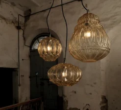 Suspension*Karman Suspension, Ginger sphère, , Ø27cm, H26cm - jaune pâle