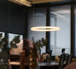 Suspension*Slide Suspension, Giotto, , LED, dim, 3000K, 2500lm, Ø110cm, H7cm - blanc