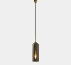 Suspension*LEDS C4 Suspension, Glam, , Ø12cm, H31cm - noir et or