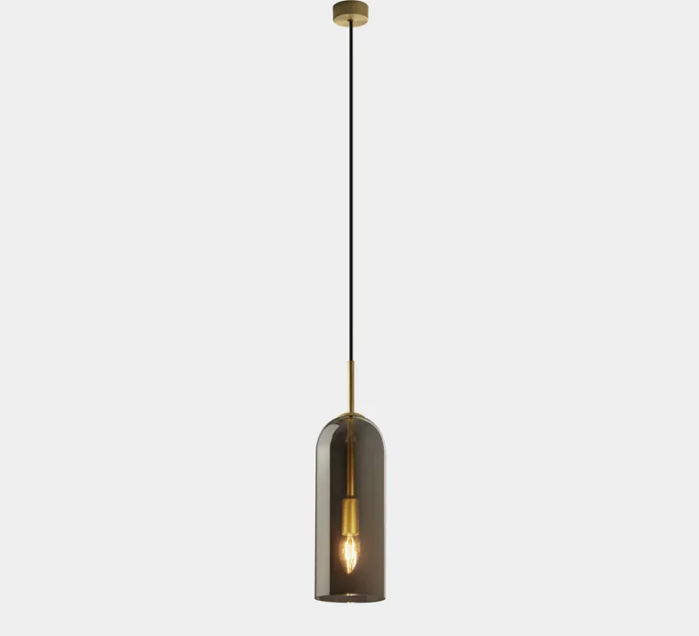 Suspension*LEDS C4 Suspension, Glam, , Ø12cm, H31cm - noir et or