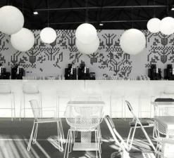 Suspension*Slide Suspension, Globo, , IP55, Ø80cm, H80cm - blanc brillant