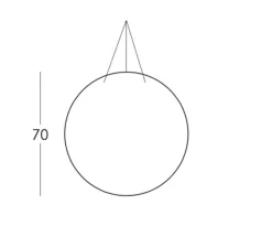 Suspension*Slide Suspension, Globo, , Ø70cm, H70cm - blanc mat