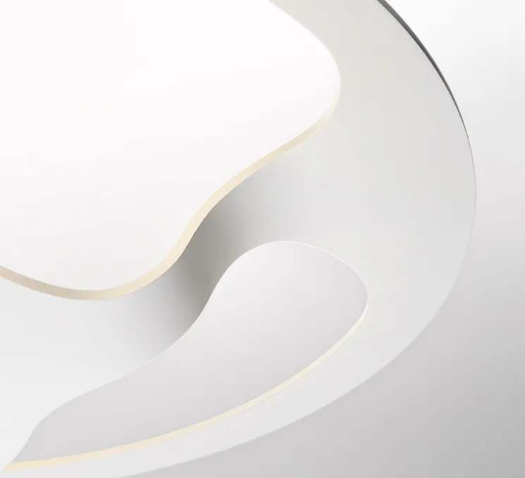 Suspension, Glu, blanc, LED, dim, 3000K, 2720 lm, Ø70cm, H9cm - Fabbian