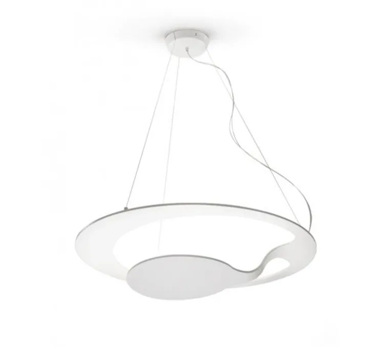 Suspension, Glu, blanc, LED, dim, 3000K, 2720 lm, Ø70cm, H9cm - Fabbian