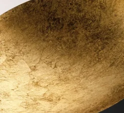 Suspension, Gong, feuille d'or, LED, 3000K, 5155lm, Ø60cm, H6,6cm - Panzeri