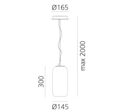 Suspension*Artemide Suspension, Gople Mini, , LED, Ø14,5cm, H30cm - argent