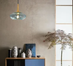 Suspension, GRACE PETITE, aigue-marine, Ø20cm, H8,5cm - Elements Lighting