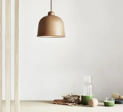 Suspension*Muuto Suspension, Grain, , LED, 3100K, 400lm, Ø21cm, H18,5cm - naturel